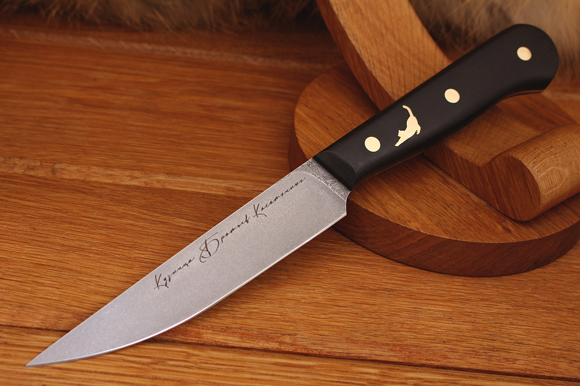 Нож кухонный серии "Classic" 140мм, N690, рукоять граб.